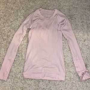 Lulu Lemon pink running top